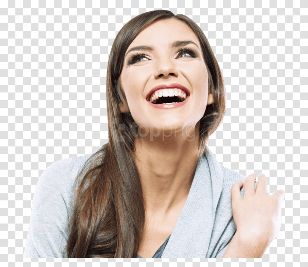 Download Happy Person Images Birthday Party Zoom Virtual Background, Face, Human, Laughing, Female Transparent Png