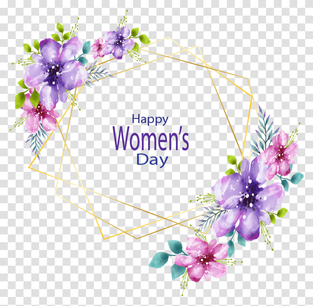 Download Happy Womens Day Image International Day, Ikebana, Art, Vase, Ornament Transparent Png