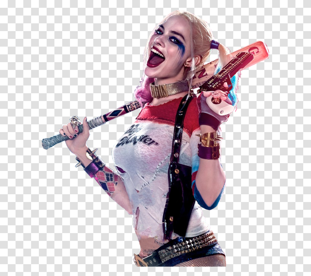 Download Harley Quinn Hd 1 Harley Quinn, Person, Leisure Activities, Costume, Musician Transparent Png