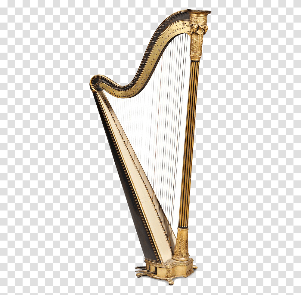 Download Harp Clipart For Designing Work Harp Violin And Cello, Musical Instrument Transparent Png