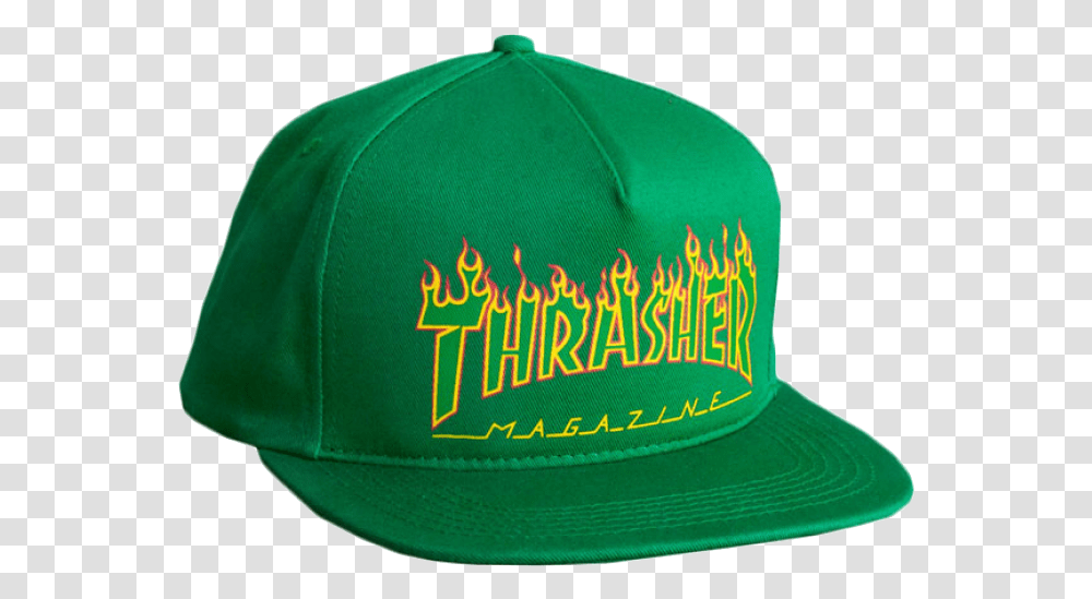 Download Hats Thrasher Flame Logo Thrasher 'flame Baseball Cap, Clothing, Apparel Transparent Png