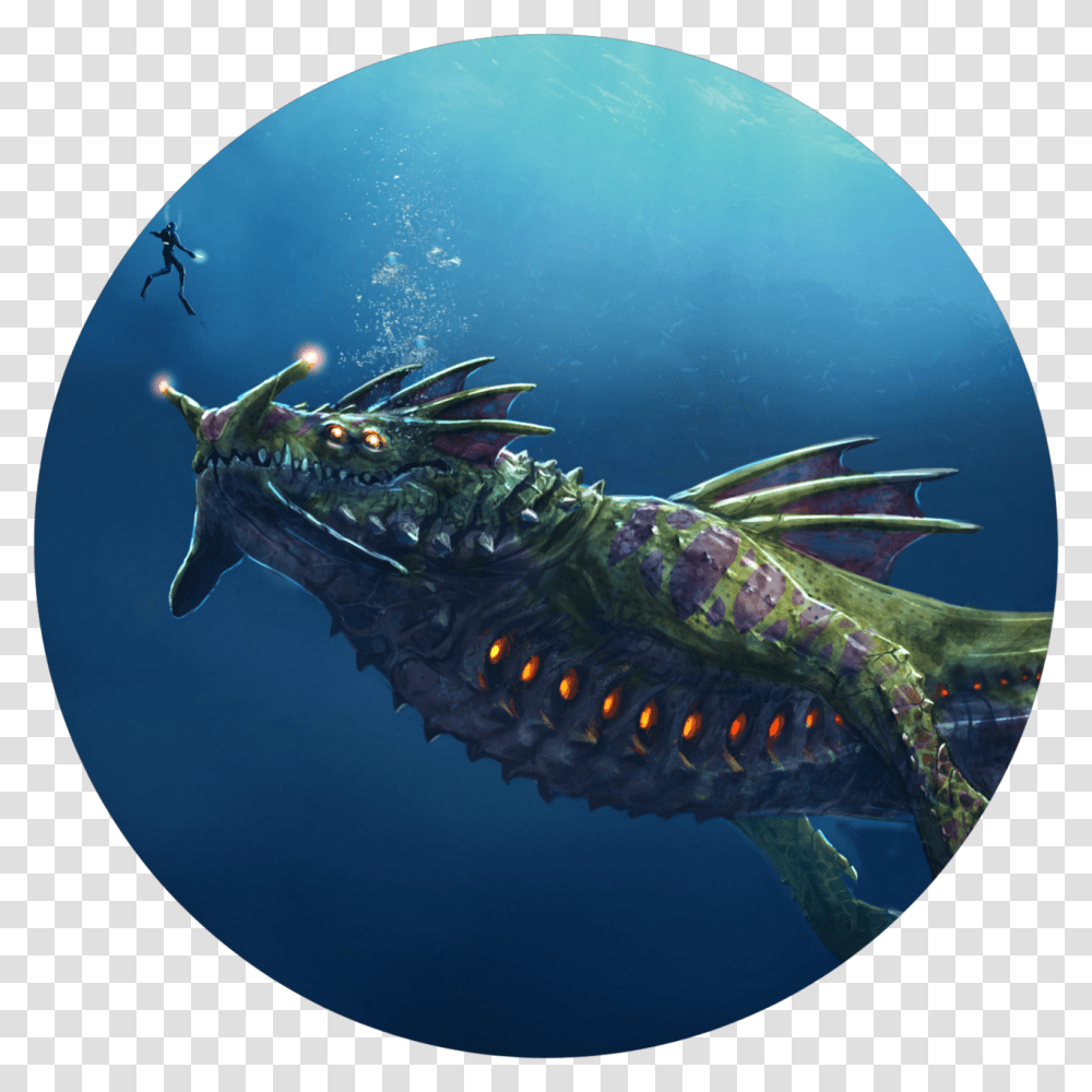 Download Have Some Subnautica Icons Sea Dragon Leviathan Art, Fish, Animal, Turtle, Reptile Transparent Png