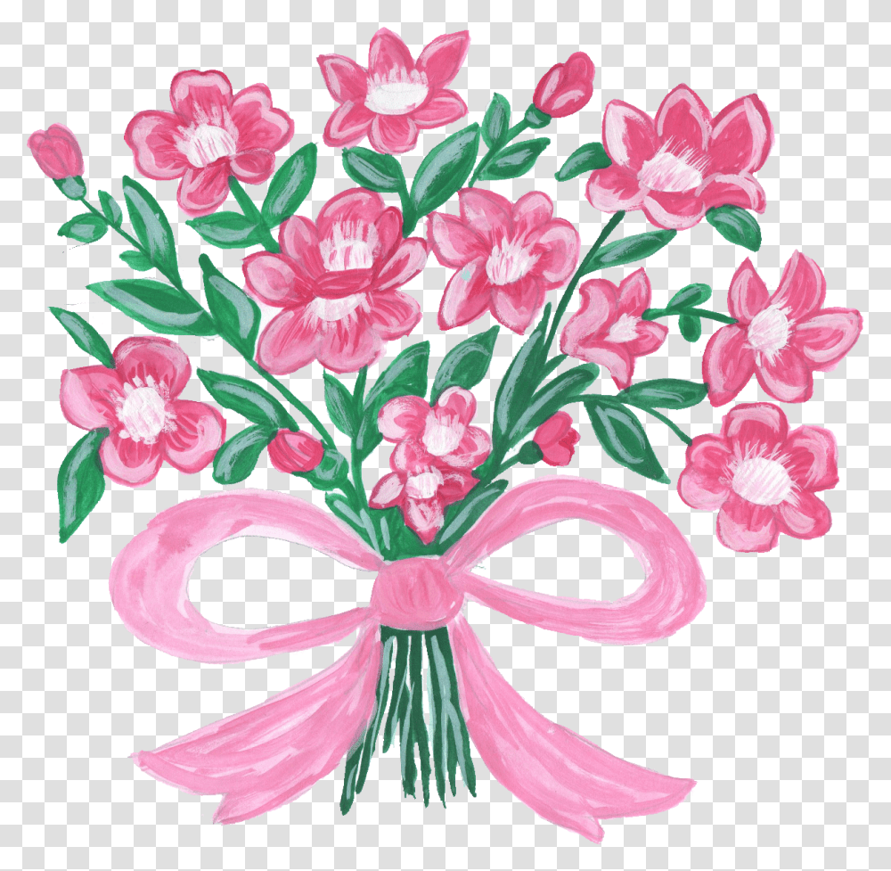 Download Hd 10 Flower Bouquet Flowers Flower Bouquet Images Free Download, Plant, Blossom, Pattern, Cherry Blossom Transparent Png