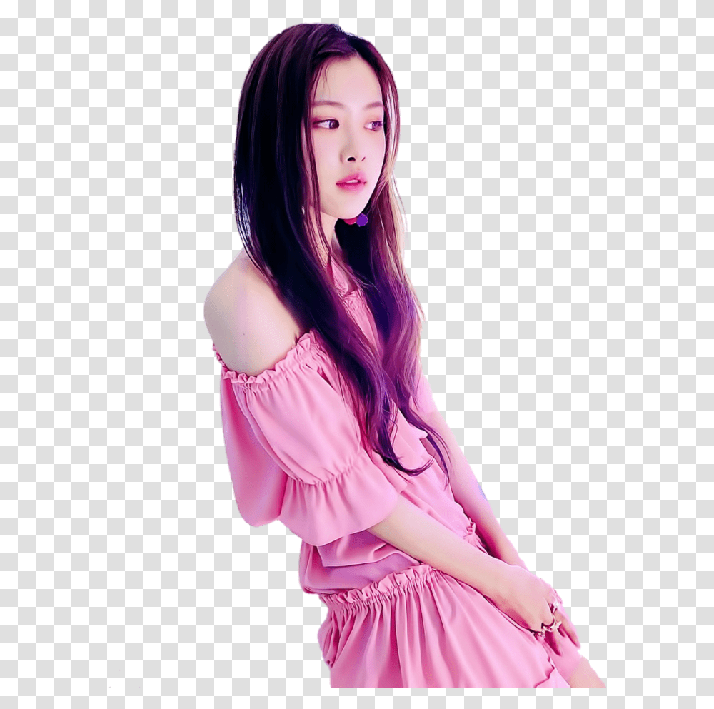 Download Hd 120 Images About Blackpink Ros Pink Aesthetic Blackpink, Clothing, Apparel, Person, Human Transparent Png