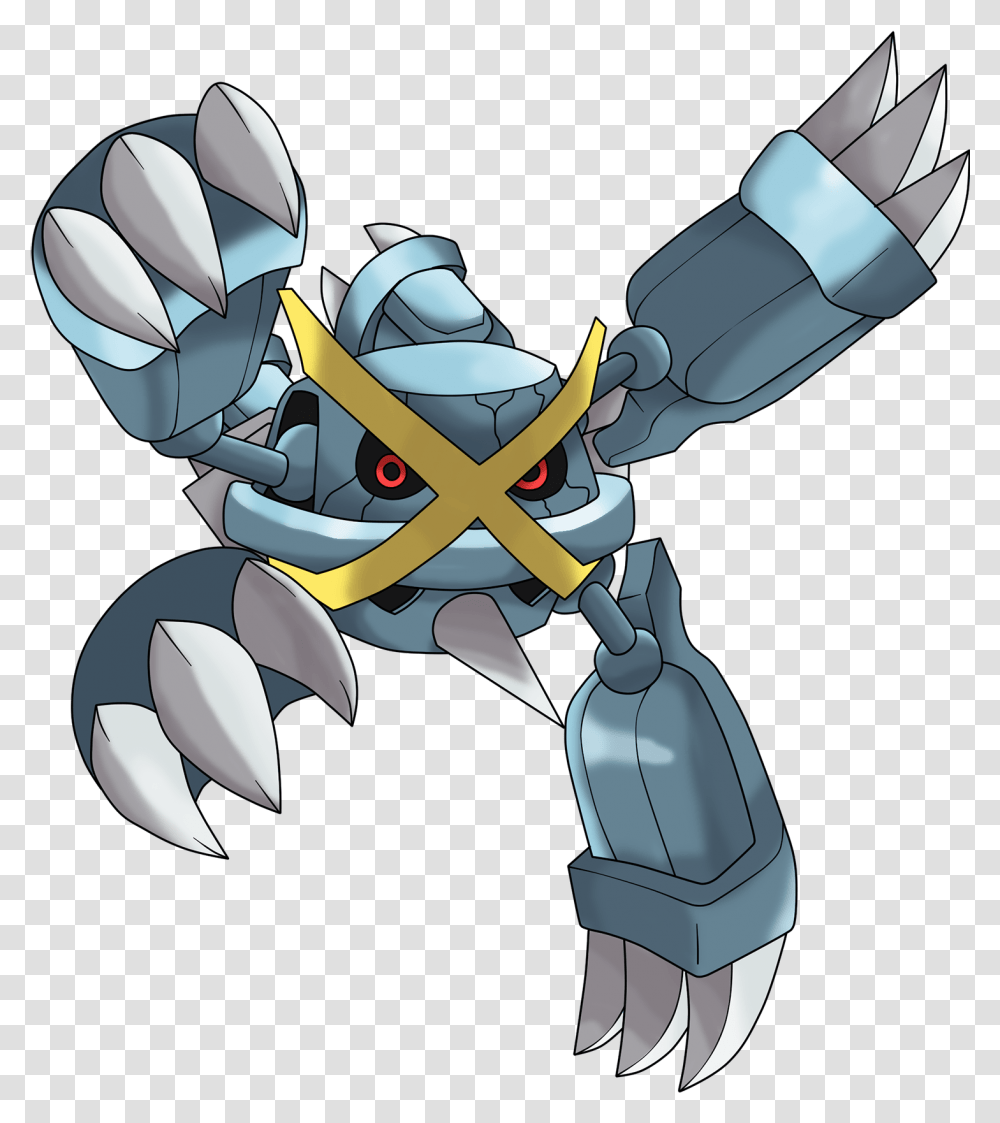 Download Hd 1405113183 Mega Metagross Mega Metagross Pokemon Drawing, Hook, Claw, Weapon, Weaponry Transparent Png