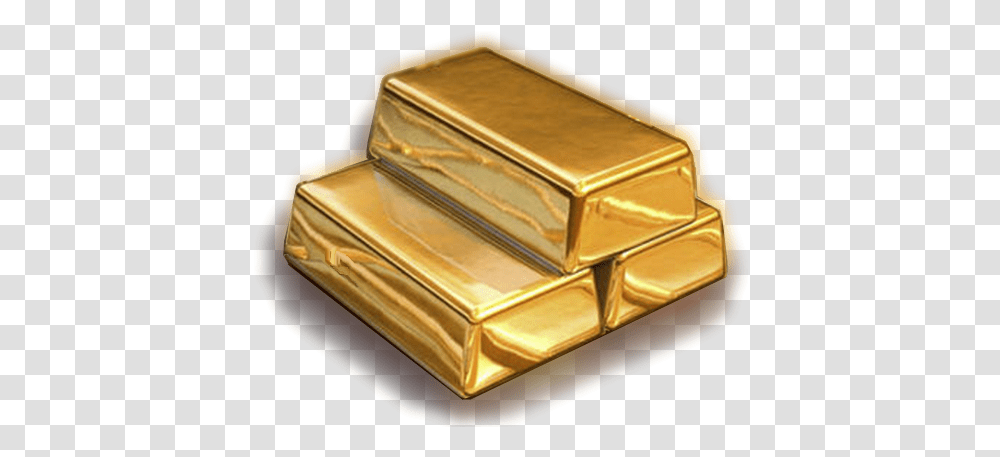Download Hd 3 Gold Bars Small Gold Bar, Box, Treasure Transparent Png