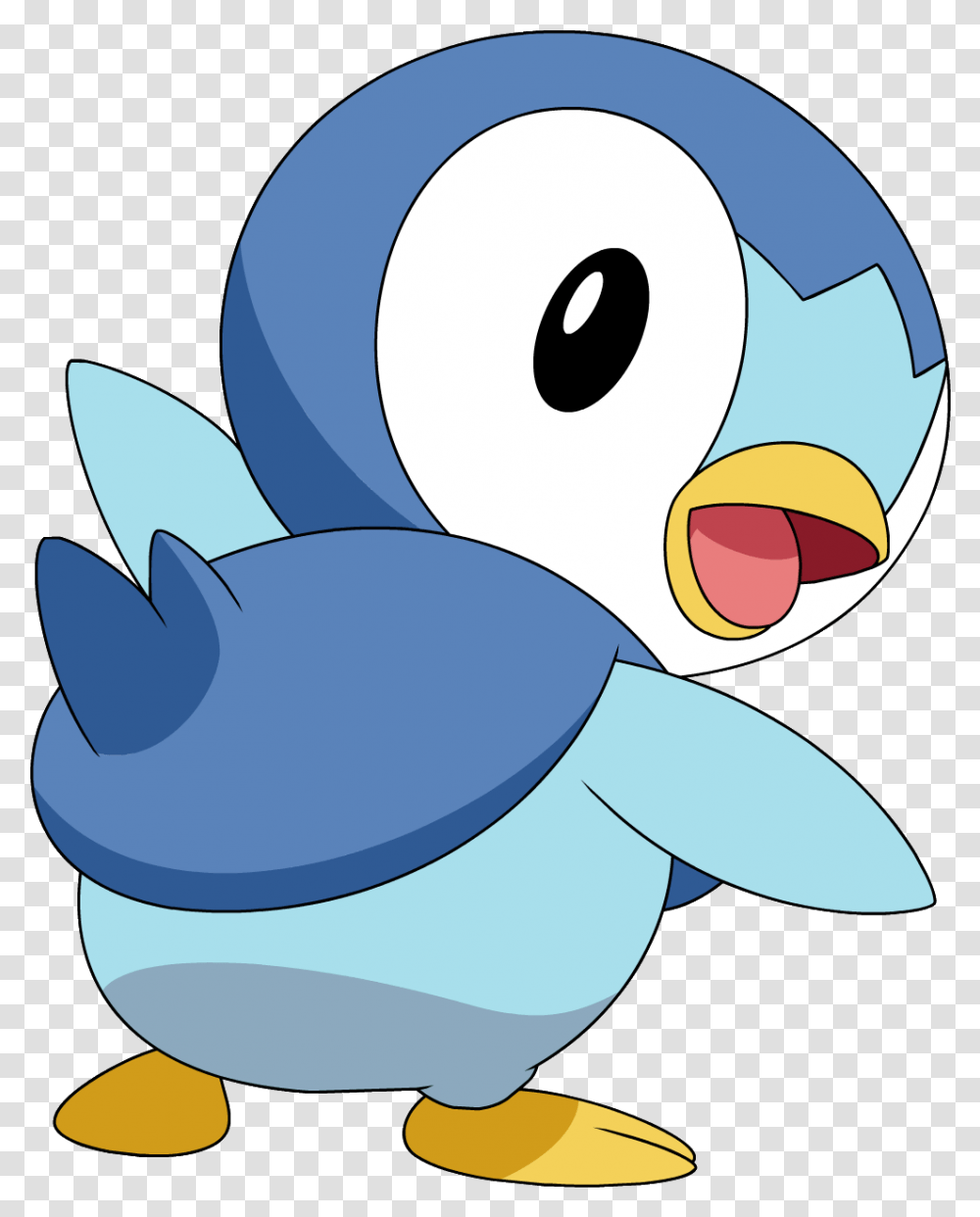 Download Hd 393piplup Dp Anime 3 Pokemon Piplup, Animal, Angry Birds, Shark, Sea Life Transparent Png