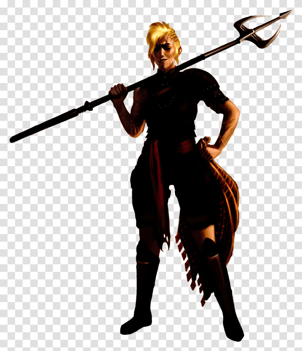 Download Hd A Battle Scarred Female Gladiator Star Wars Gladiator, Person, Human, Ninja, Weapon Transparent Png