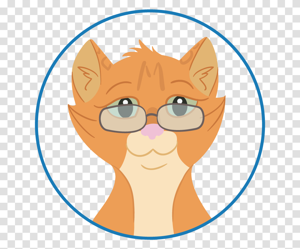Download Hd A Thoughtful Orange Cat Wearing Glasses Welcomes Available, Label, Text, Head, Sticker Transparent Png