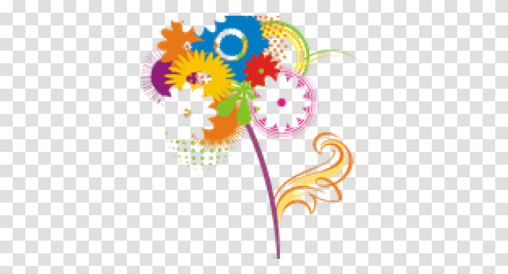 Download Hd Abstract Flower Images Vector Vector Flower, Graphics, Art, Pattern, Floral Design Transparent Png