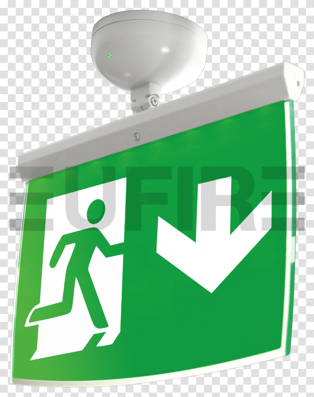 Download Hd Addressable Exit Sign Emergency Light, Symbol, Recycling Symbol, Logo, Trademark Transparent Png