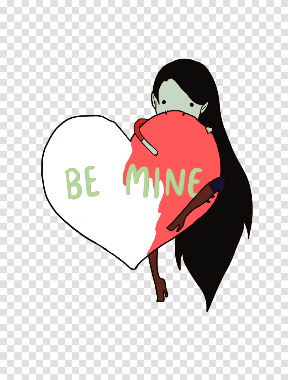 Download Hd Adventure Time Illustration Marceline Valentines Ute Pick Up Lines, Heart, Cupid Transparent Png