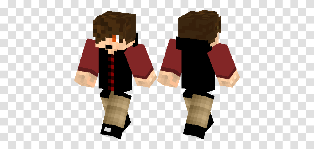 Download Hd Adzerbeb Cool Emo Hair Boy Minecraft Skin Boy Ender Man, Clothing, Apparel, Costume, Tartan Transparent Png