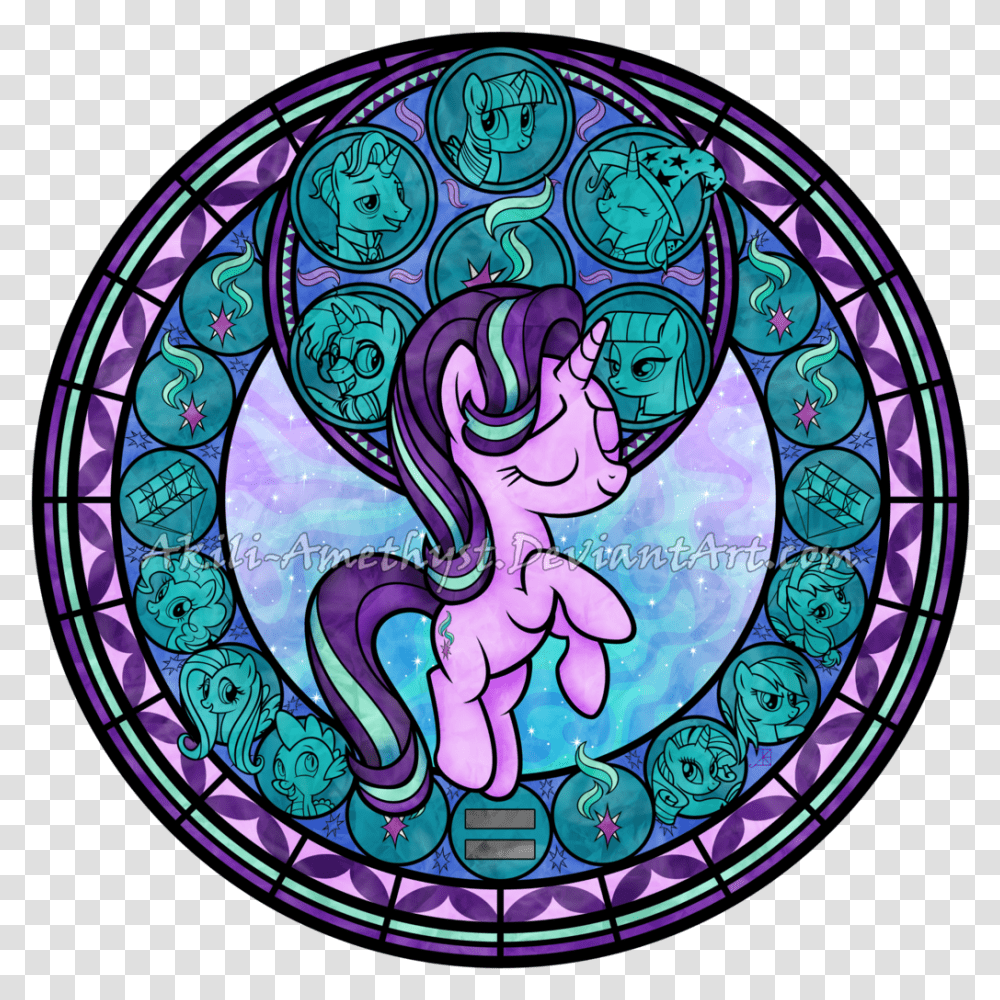 Download Hd Alicorn Applejack Artist Kingdom Hearts Station Of Awakening, Stained Glass, Painting Transparent Png