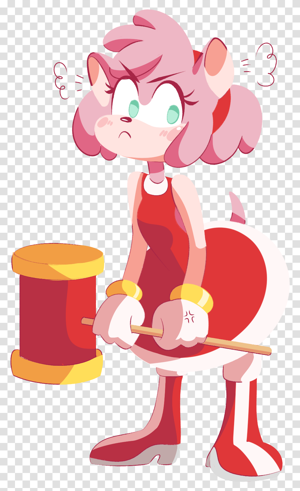 Download Hd Amy Rose Is Here Amy Rose Aesthetic Amy Rose Pastel Fanart, Arm, Life Buoy, Stomach, Face Transparent Png