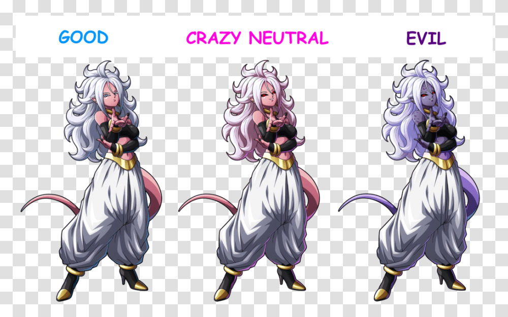 Download Hd Android 21 Forms By Dragon Ball Fighterz Majin Buu, Comics, Book, Manga, Duel Transparent Png