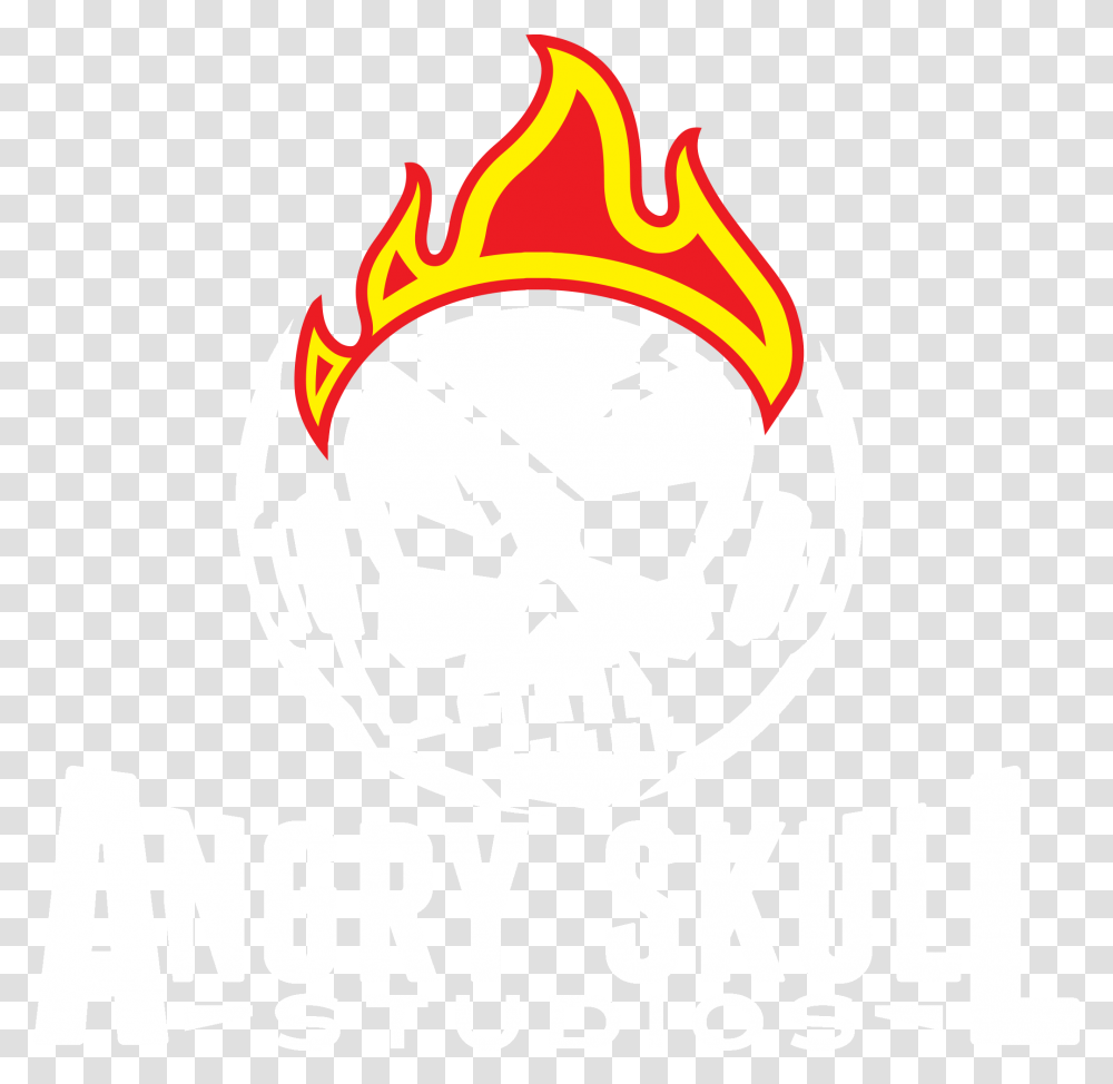 Download Hd Angry Skull Studios Angry Skull Logo Angry Skull Logo, Symbol, Trademark, Dynamite, Bomb Transparent Png
