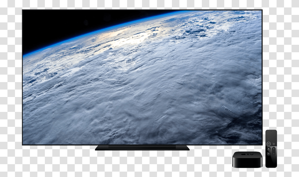 Download Hd Apple Tv 4k Remote Lcd Display, Sphere, Outer Space, Astronomy, Universe Transparent Png