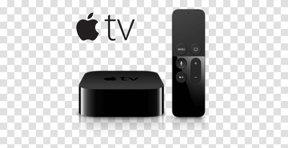 Download Hd Apple Tv Logo Device And Playstation Apple, Electronics, Remote Control, Monitor, Screen Transparent Png