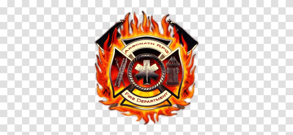 Download Hd Arfd Fire Department Maltese Cross, Logo, Symbol, Trademark, Emblem Transparent Png