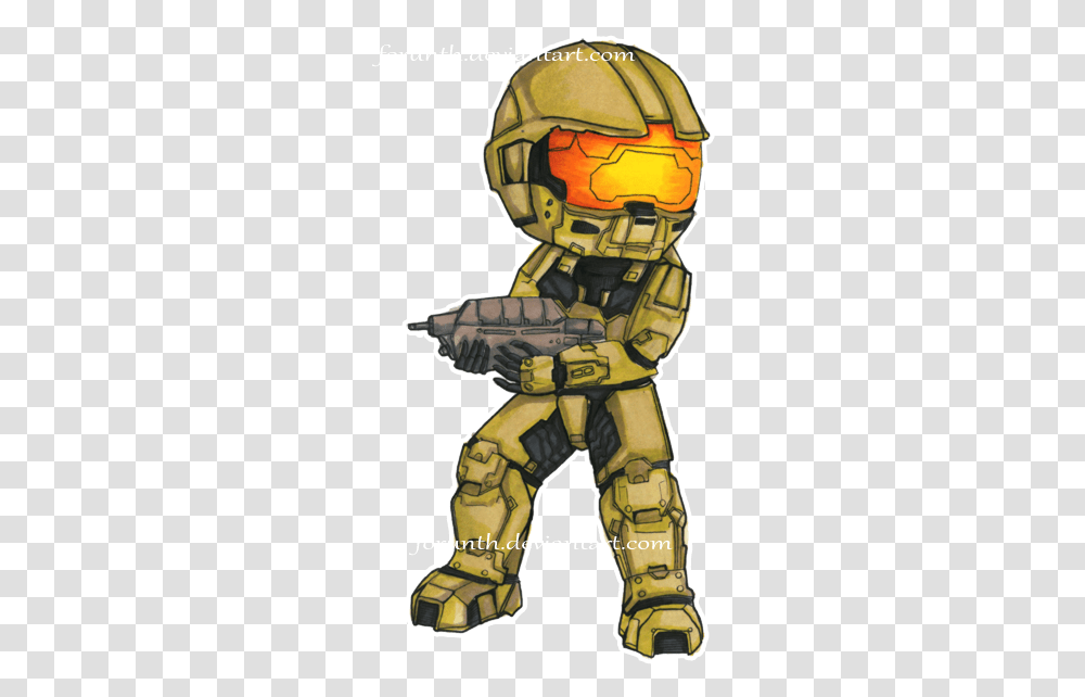 Download Hd Arrow Clipart Black Master Chief Halo Chibi Master Chief Clipart, Helmet, Clothing, Person, Robot Transparent Png