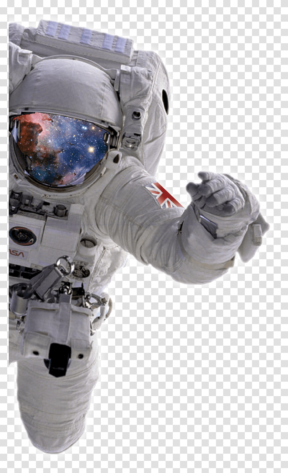 Download Hd Astronaut Astronaut In Space Astronaut In Space, Helmet, Clothing, Apparel, Person Transparent Png