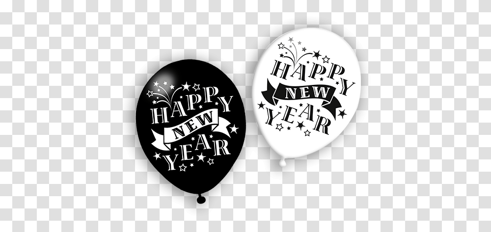 Download Hd Balloons Happy New Year Happy New Years Balloon, Text, Leisure Activities, Handball, Logo Transparent Png