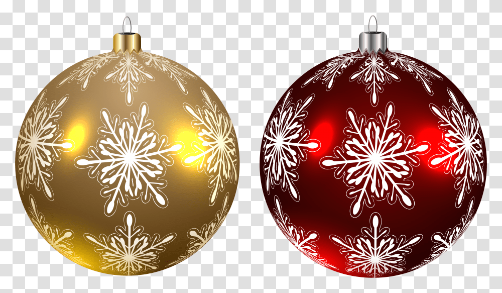 Download Hd Balls And Red Christmas Ball Christmas Balls Gold, Ornament, Lighting, Plant, Tree Transparent Png