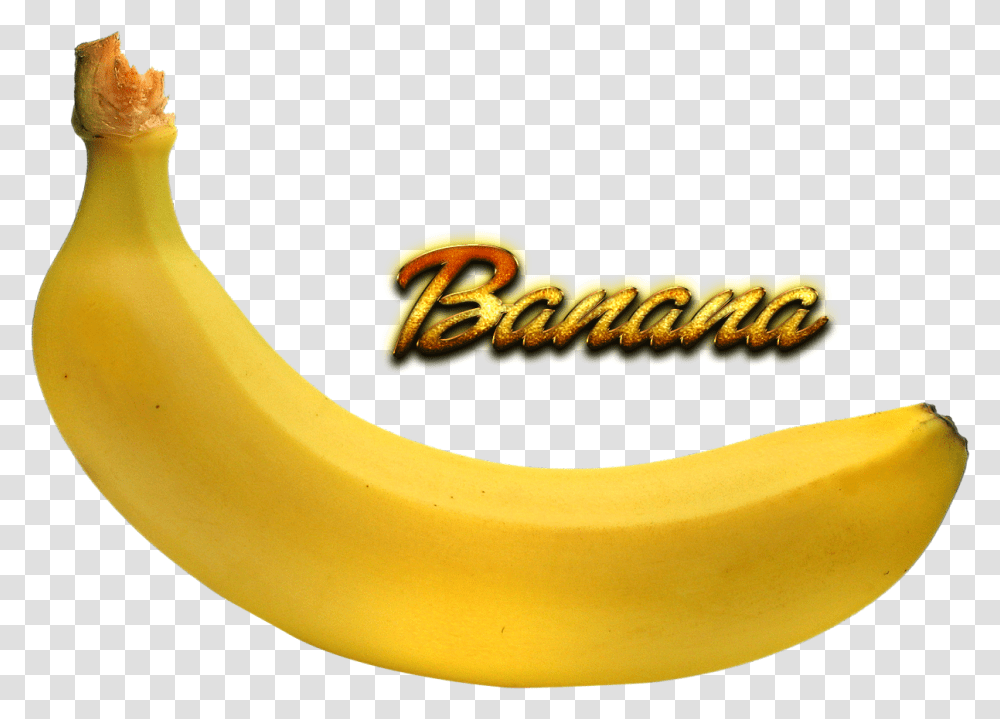 Download Hd Banana Pic Banana Picture With Name, Fruit, Plant, Food Transparent Png