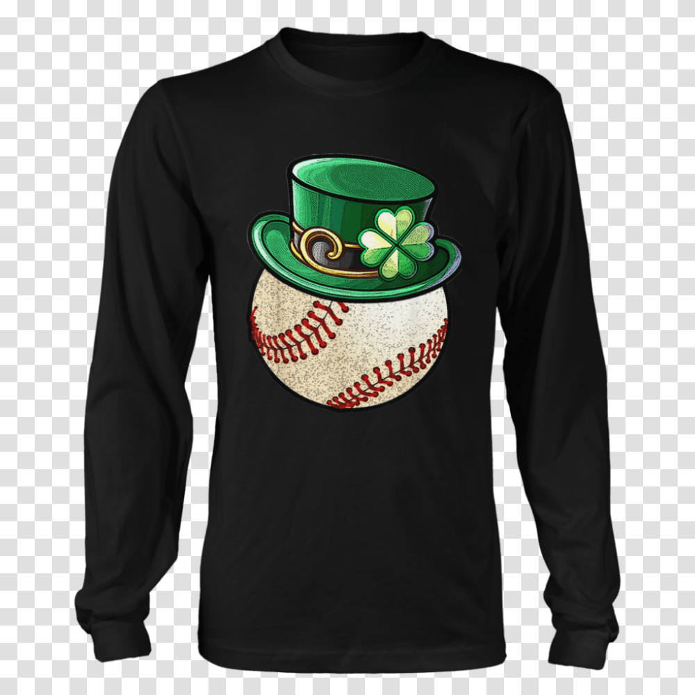 Download Hd Baseball Ball Leprechaun Hat Shirt St Born On Aj Styles T Shirt, Sleeve, Clothing, Long Sleeve, Hoodie Transparent Png