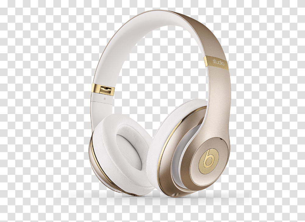 Download Hd Beats By Dre Overear Studio Champagne Headphones Beats Studio Wireless Gold, Electronics, Tape, Headset, Ring Transparent Png