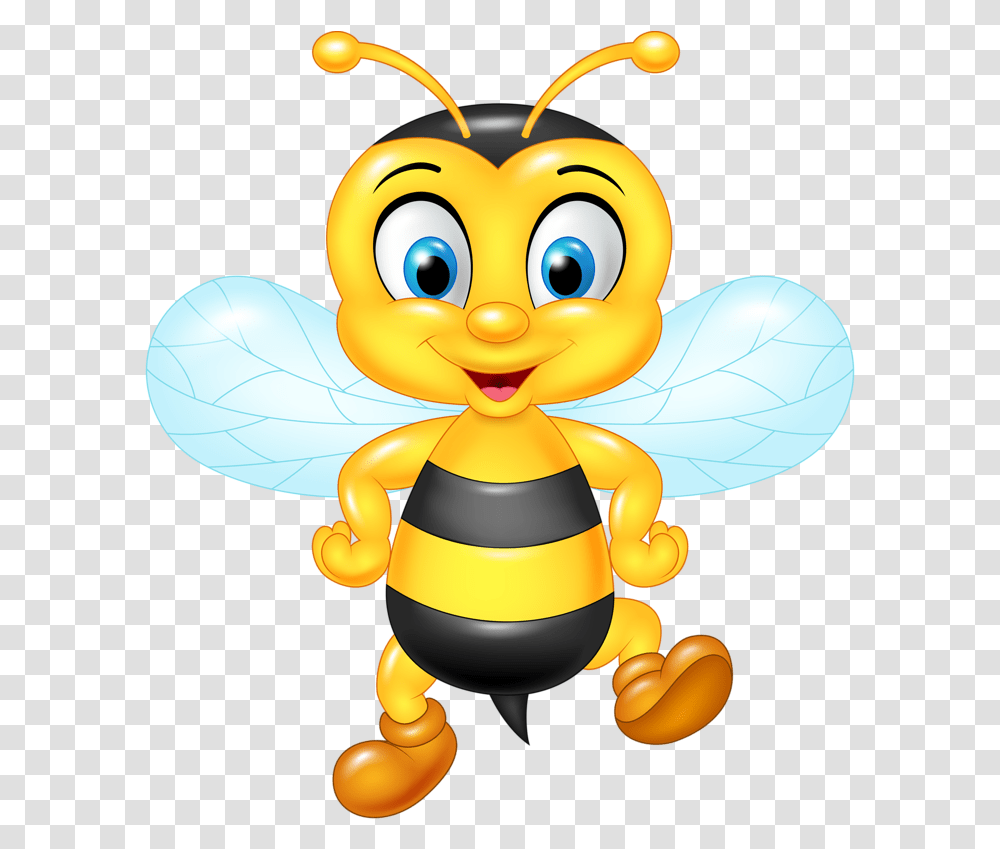 Download Hd Bee Clipart You Are The Bees Knees, Toy, Honey Bee, Insect, Invertebrate Transparent Png