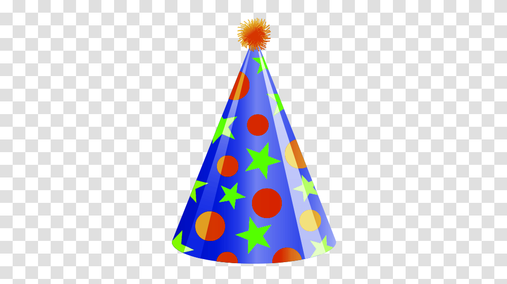Download Hd Birthday Party Hat Clip Birthday Hat Background, Clothing, Apparel, Cone Transparent Png
