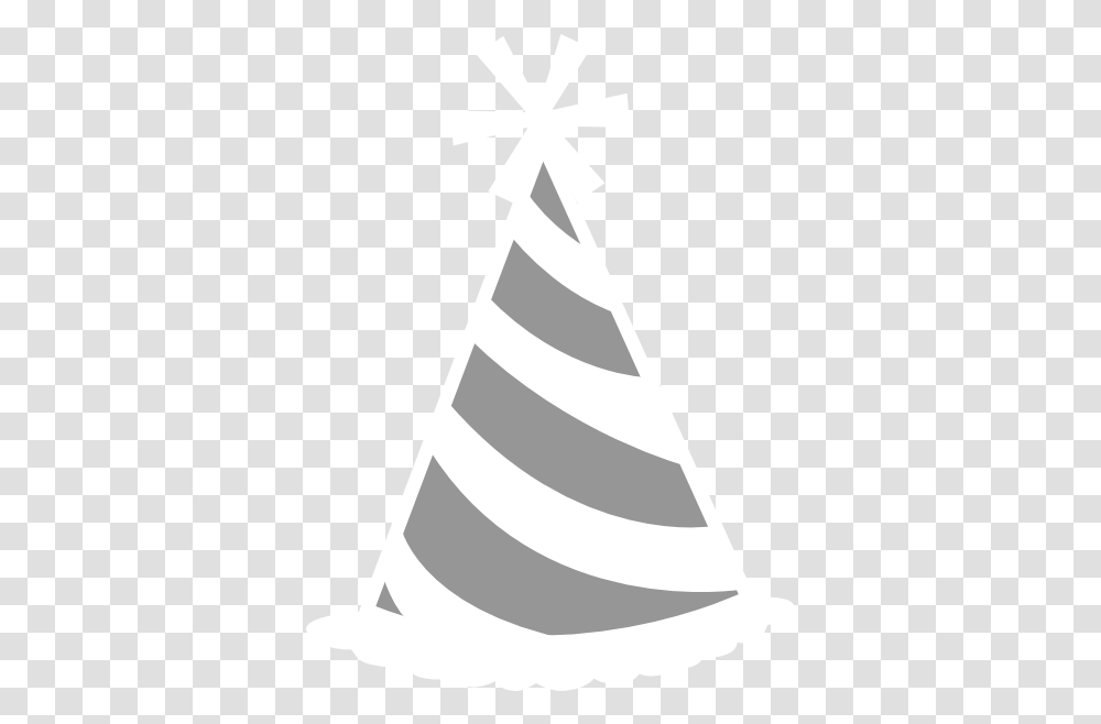 Download Hd Black And White Grey Clip Art Vertical, Clothing, Apparel, Party Hat, Symbol Transparent Png