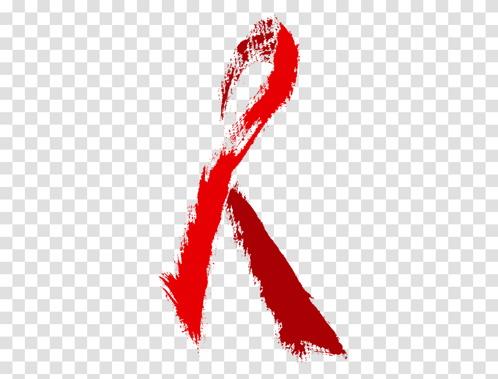 Download Hd Blood Red Ribbon Image Background Hiv Aids Ribbon, Graphics, Art, Floral Design, Pattern Transparent Png