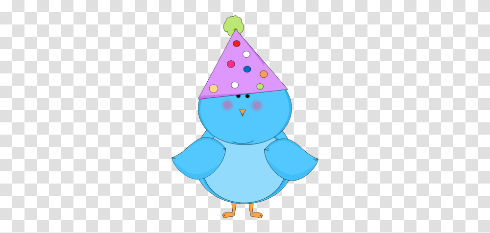 Download Hd Blue Party Hat Clip Art Birds Birthday Clip Bird With Birthday Hat, Clothing, Apparel, Lamp Transparent Png