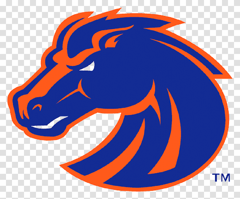 Download Hd Boise State Broncos Logo Vector Boise State Broncos Football, Animal, Symbol, Wildlife, Mammal Transparent Png