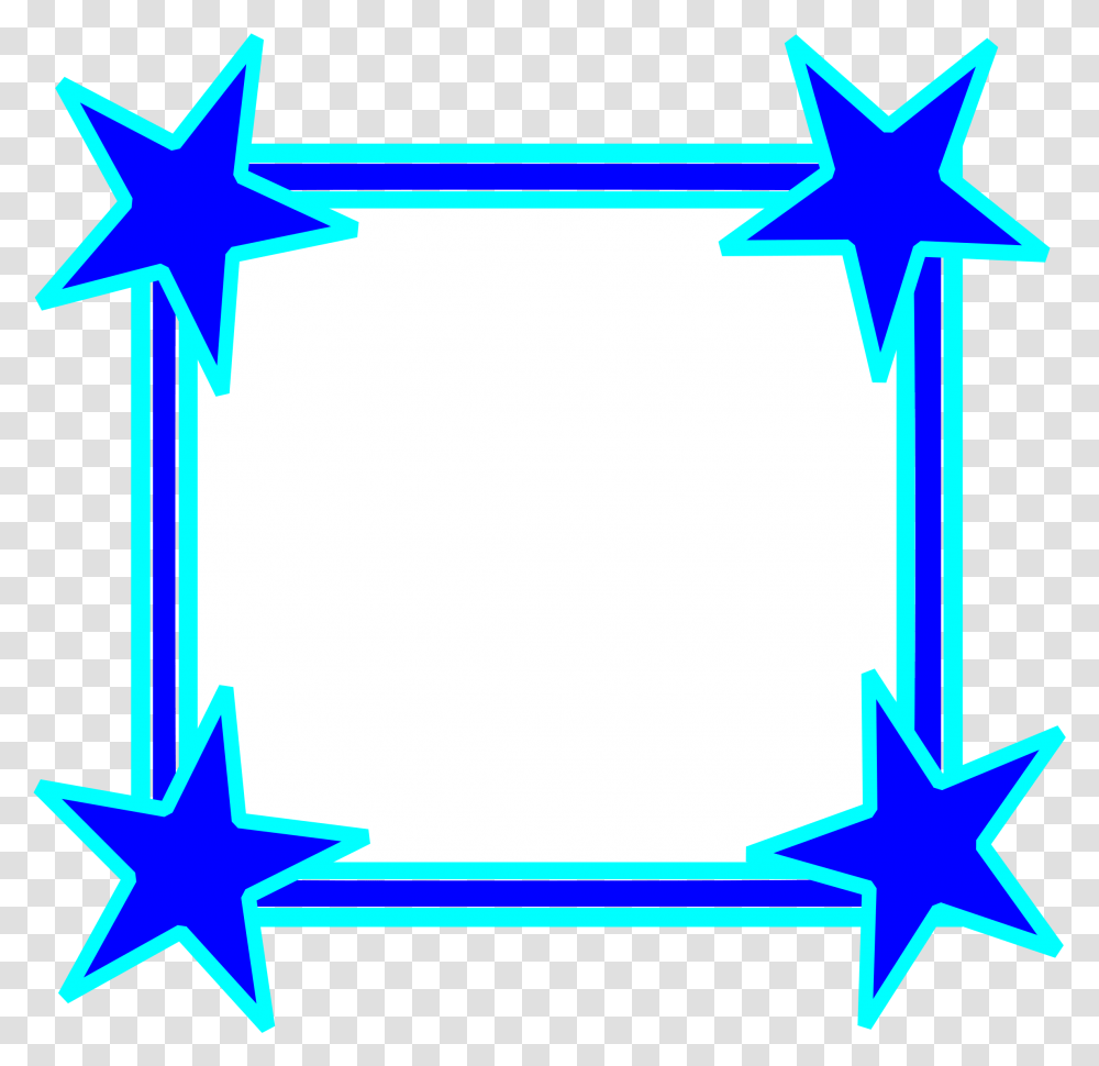 Download Hd Border Frame Fancy Bright Border, Symbol, Star Symbol, Construction Crane Transparent Png