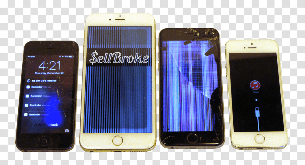 Download Hd Broken Iphones To Sell Online Mobile Phone Broken Iphones, Electronics, Cell Phone Transparent Png