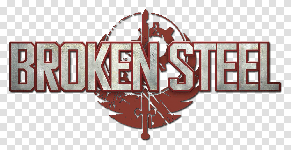 Download Hd Broken Steel Logo Fallout 3 Broken Steel Logo, Text, Alphabet, Word, Symbol Transparent Png