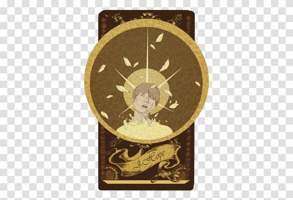 Download Hd Bts Tarot Cards Image Nicepngcom Hair Design, Rug, Clock, Analog Clock, Wall Clock Transparent Png