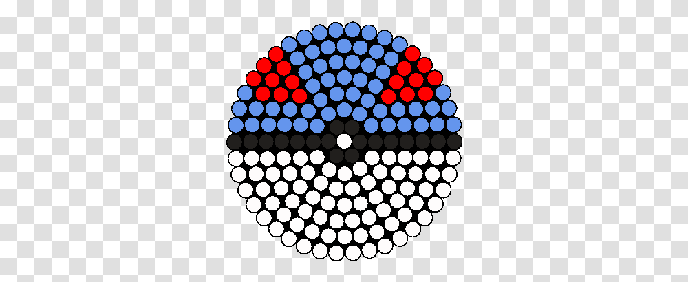 Download Hd By Hama Beads Pokemon Ball Pokeball Beads Pattern, Sphere, Rug, Light, Lighting Transparent Png