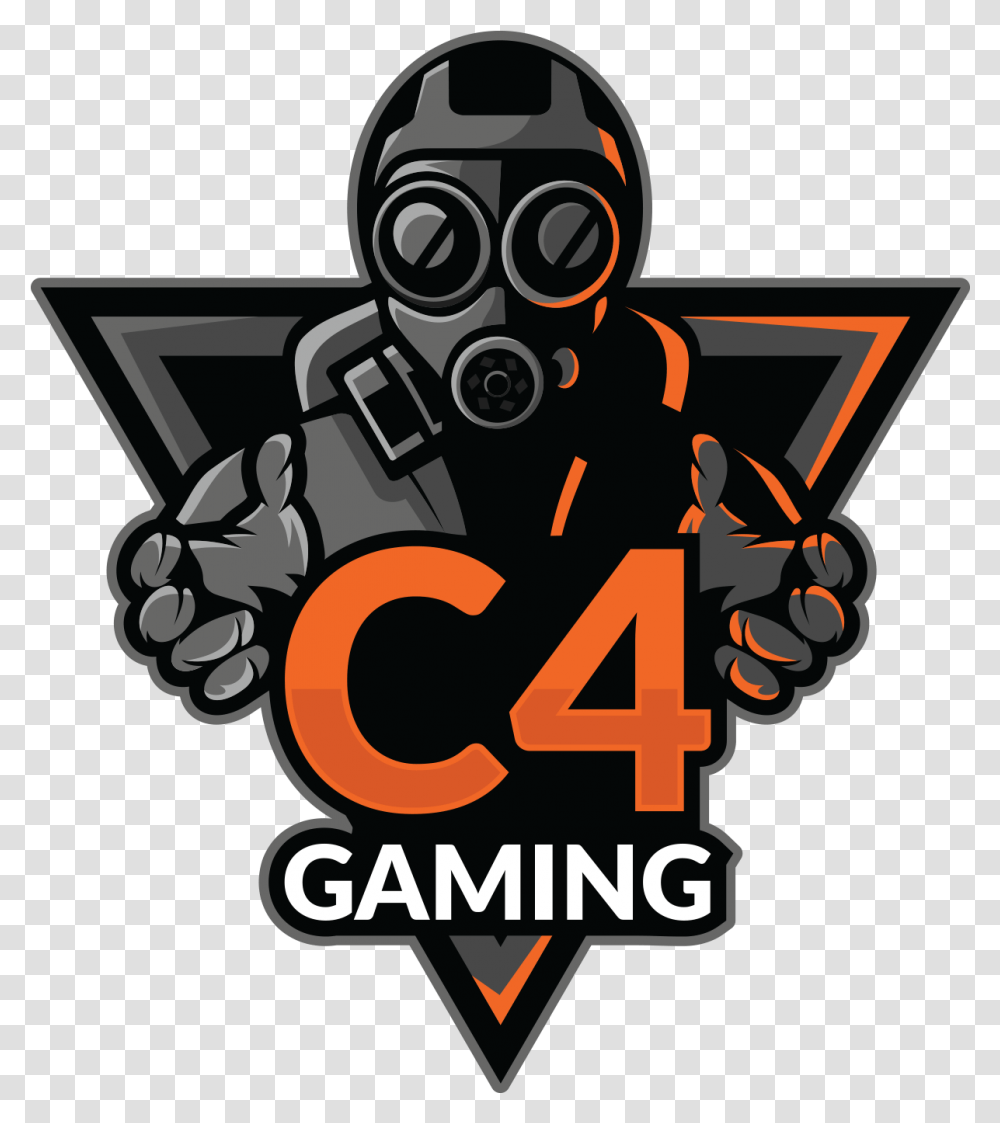 Download Hd C4 Gaming Csgo Logos Team Gamers C4 Gaming Logo, Robot, Hand, Symbol, Text Transparent Png