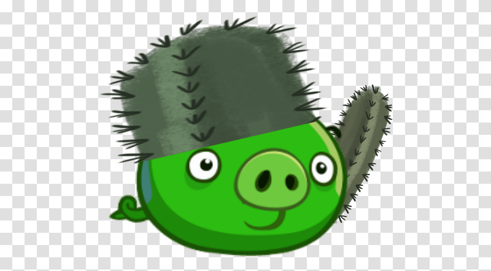 Download Hd Cactus Clipart Angry Angry Birds Cowboy Pig Pirate Angry Birds Epic Pig, Plant, Food, Produce, Vegetable Transparent Png