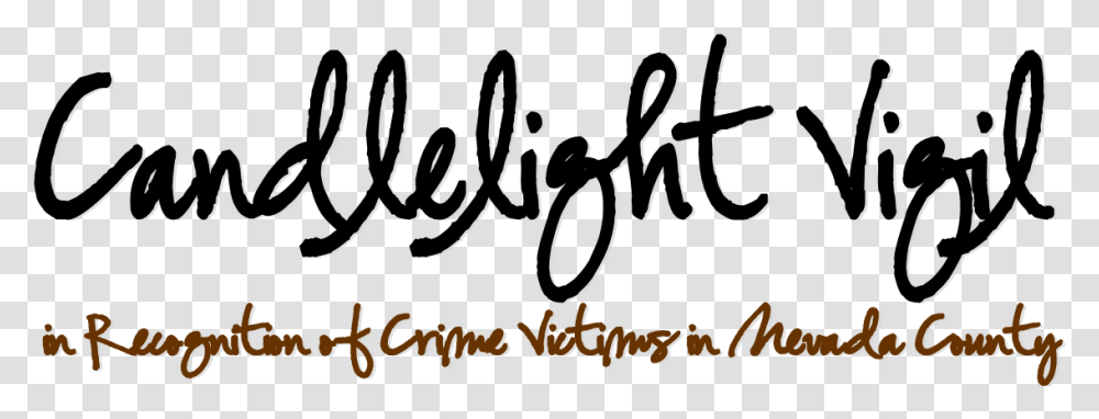 Download Hd Candlelight Vigil Logo Calligraphy, Text, Handwriting, Letter Transparent Png
