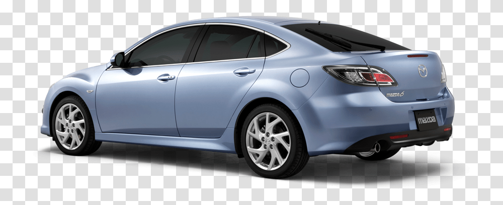 Download Hd Car Back View Continues Mazda 6 Hatchback 2010, Vehicle, Transportation, Sedan, Tire Transparent Png