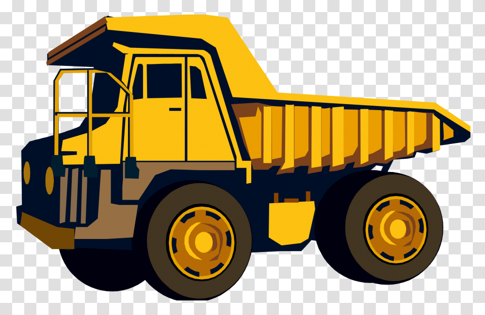 Download Hd Car Vector Clipart Construction Trucks, Vehicle, Transportation, Bulldozer, Tractor Transparent Png