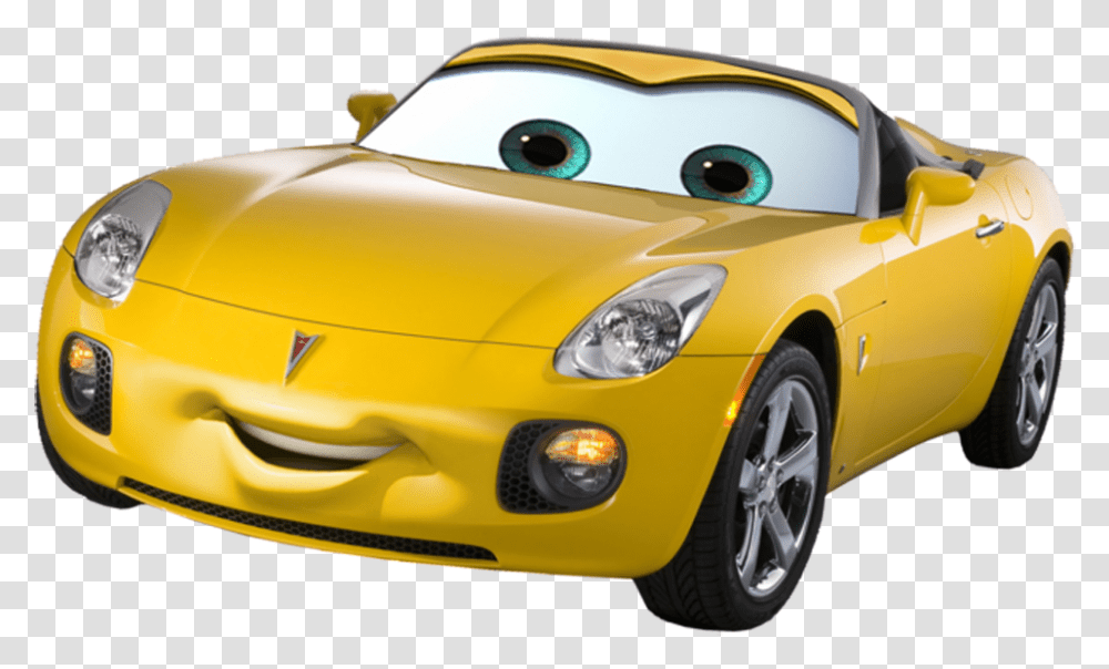 Download Hd Cars Movie Characters Pontiac Solstice, Vehicle, Transportation, Tire, Wheel Transparent Png