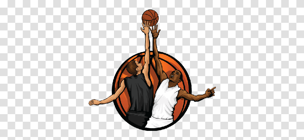 Download Hd Cartoon Basketball Clipart Library Basketball Jump Ball, Person, People, Sport, Leisure Activities Transparent Png