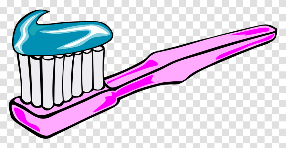 Download Hd Cartoon Image Of Toothbrush Toothbrush Clipart, Tool, Toothpaste Transparent Png